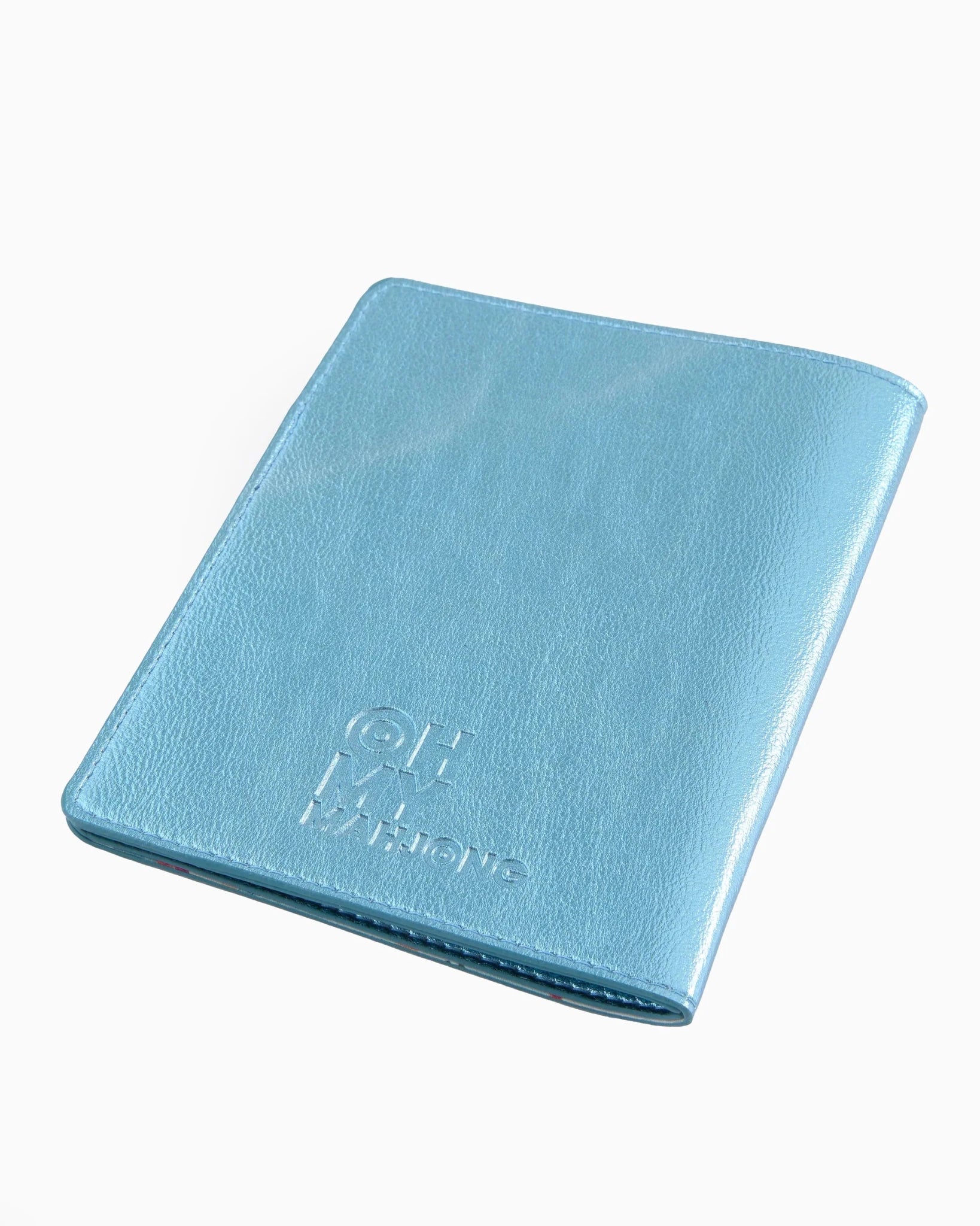 [Oh My Mahjong] Metallic Light Blue Mahjong Card Folio - The Pink Pineapple 850