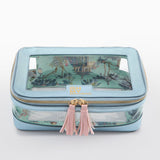 [Oh My Mahjong] Metallic Light Blue Mahjong Tile Storage Bag - The Pink Pineapple 850