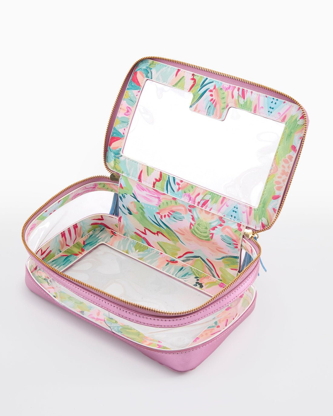 [Oh My Mahjong] Metallic Light Pink Mahjong Tile Storage Bag - The Pink Pineapple 850