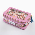 [Oh My Mahjong] Metallic Light Pink Mahjong Tile Storage Bag - The Pink Pineapple 850