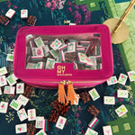[Oh My Mahjong] Metallic Pink Mahjong Tile Storage Bag - The Pink Pineapple 850