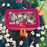 [Oh My Mahjong] Metallic Pink Mahjong Tile Storage Bag - The Pink Pineapple 850