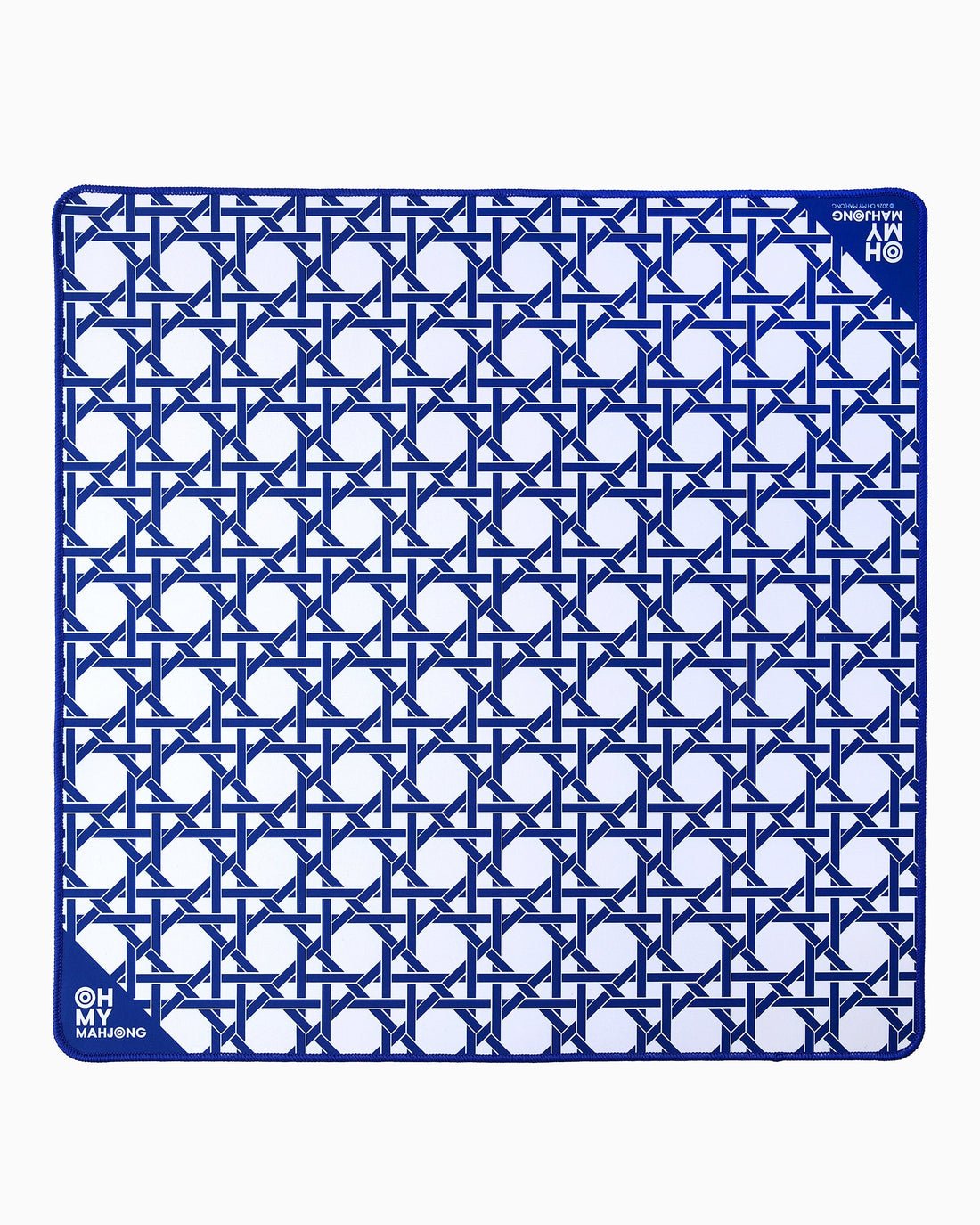 [Oh My Mahjong] Mini Blue Cane Mat - The Pink Pineapple 850