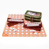 [Oh My Mahjong] Mini Orange Cane Mat - The Pink Pineapple 850