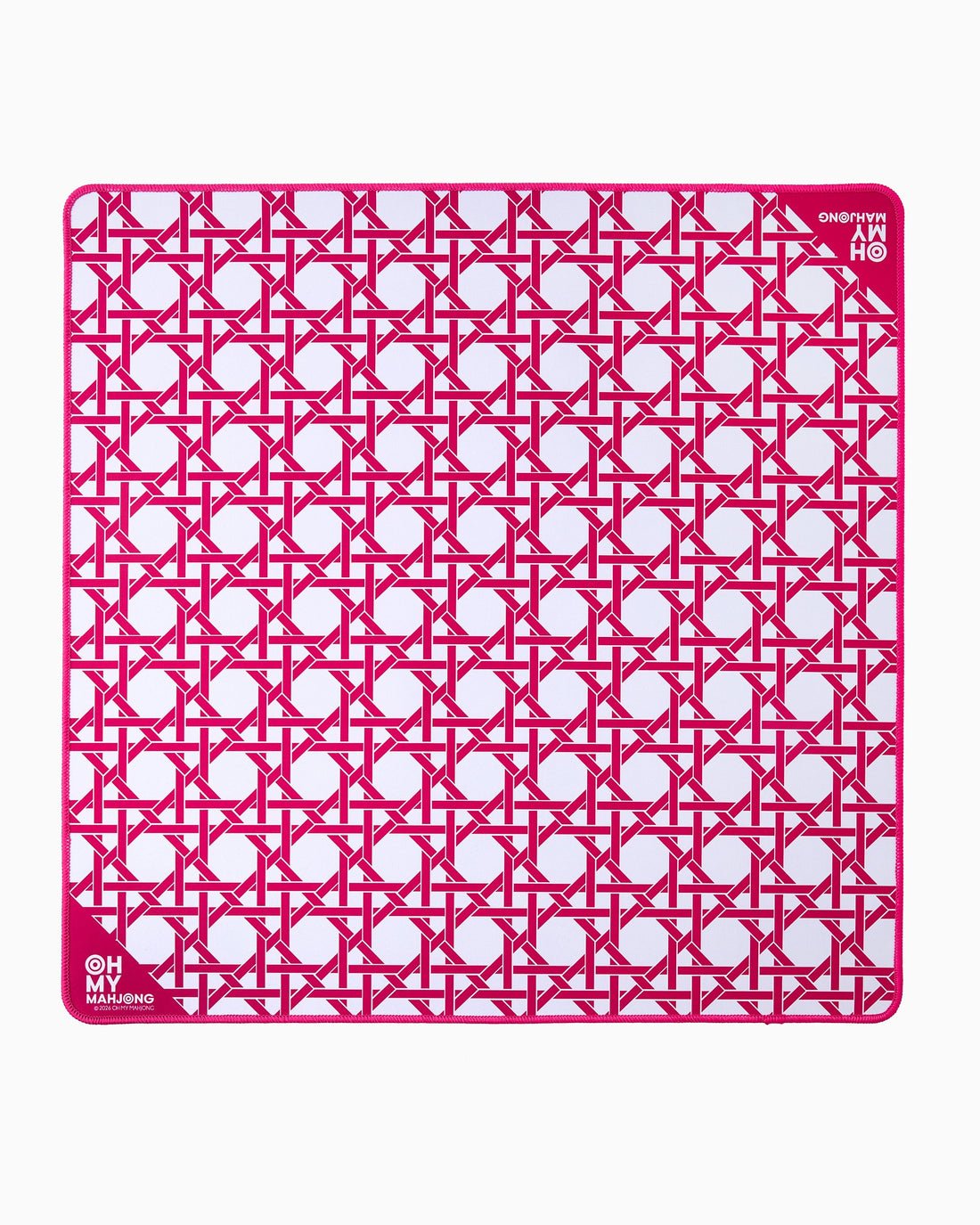 [Oh My Mahjong] Mini Pink Cane Mat - The Pink Pineapple 850