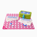 [Oh My Mahjong] Mini Pink Cane Mat - The Pink Pineapple 850