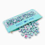 [Oh My Mahjong] Mint Bam Dot Crak Mahjong Bag - The Pink Pineapple 850