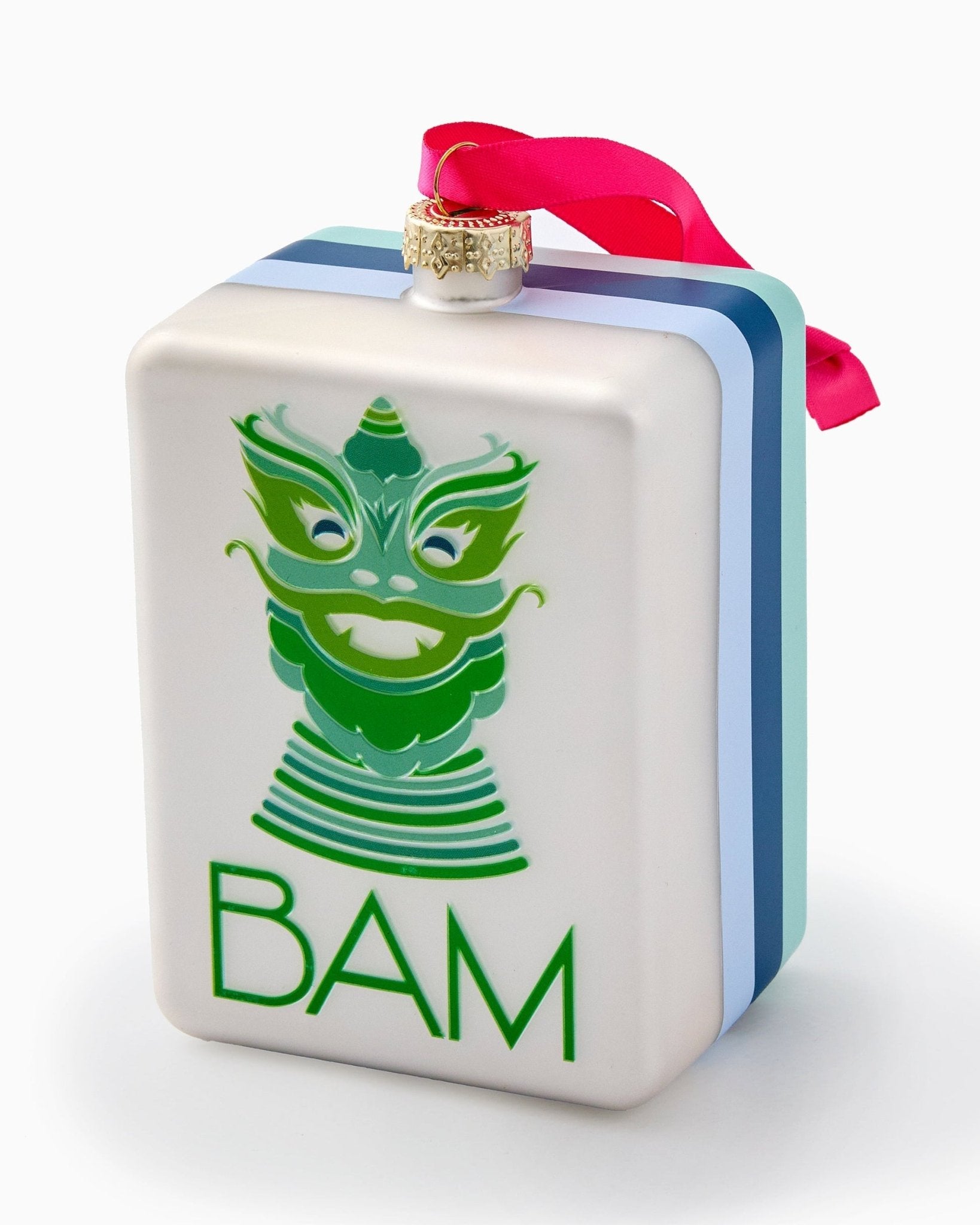 [Oh My Mahjong] Mint Dragon Tile Ornament - The Pink Pineapple 850