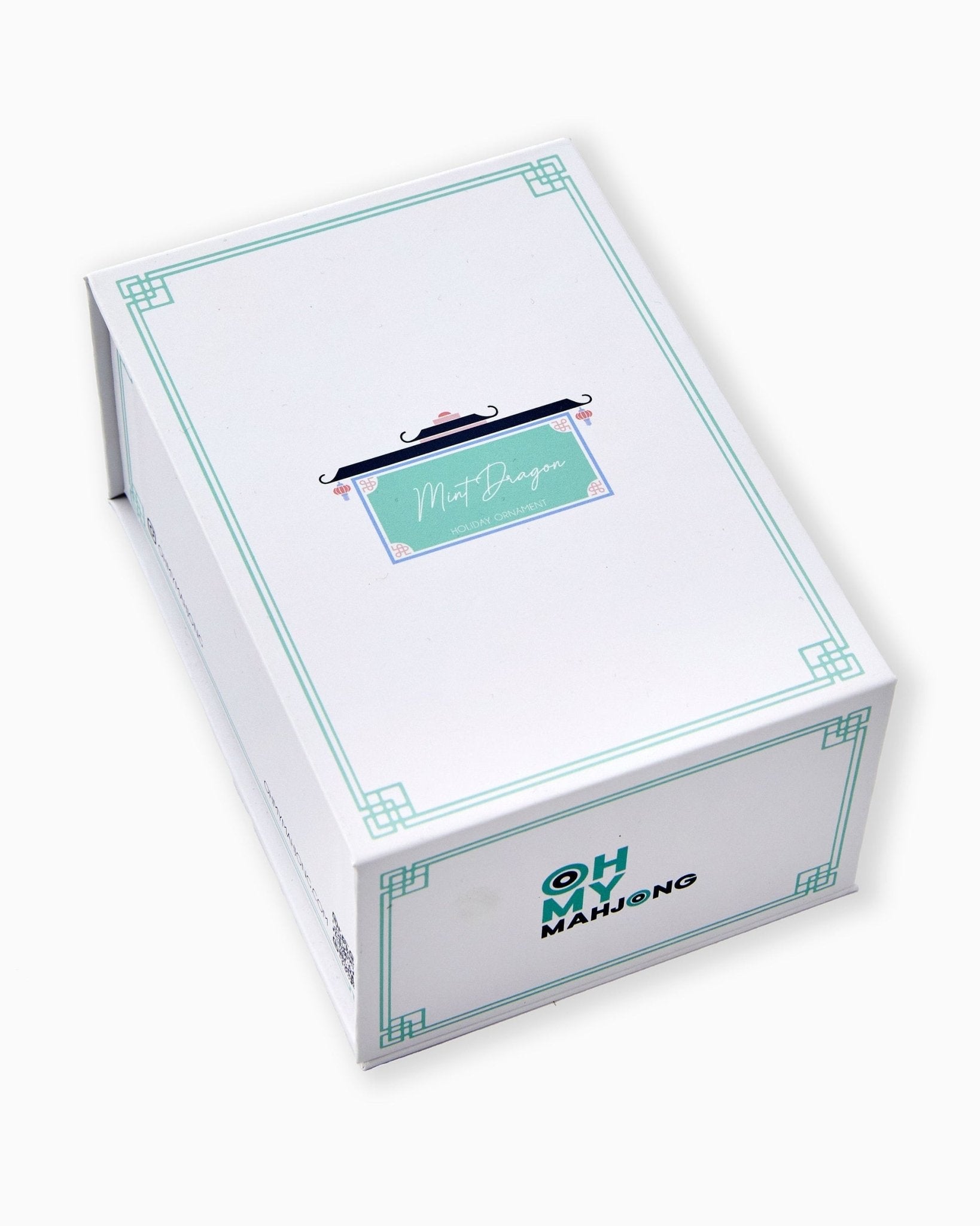 [Oh My Mahjong] Mint Dragon Tile Ornament - The Pink Pineapple 850