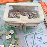 [Oh My Mahjong] Mint Mahjong Tile Storage Bag - The Pink Pineapple 850