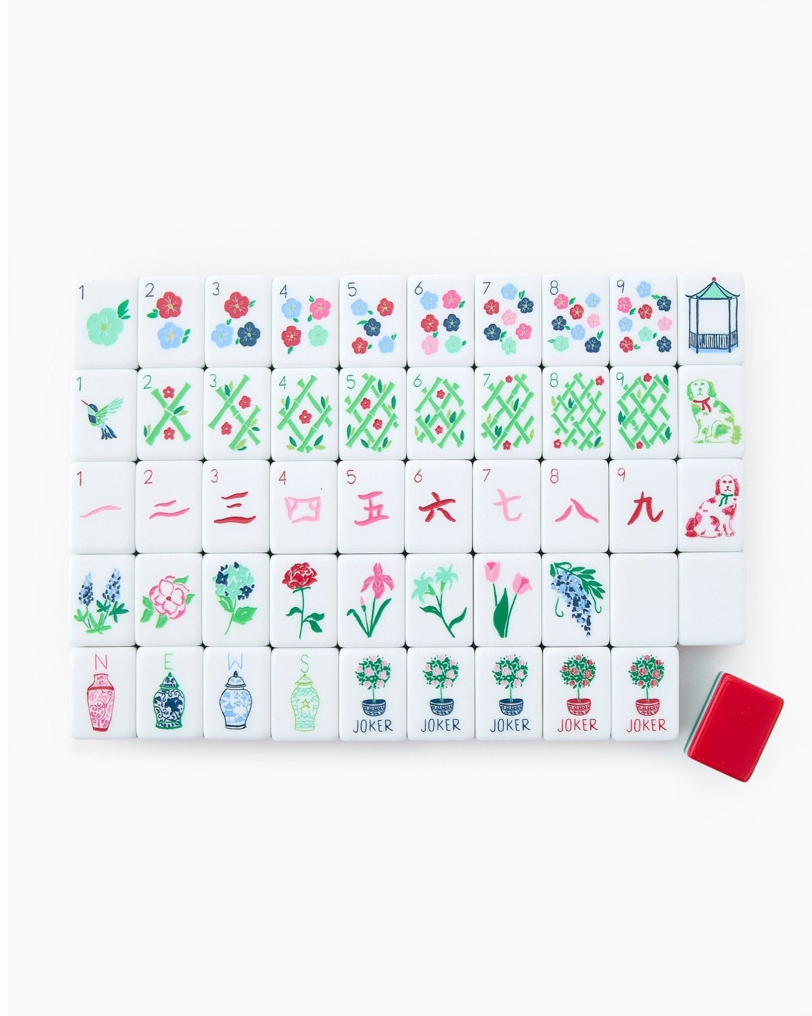 [Oh My Mahjong] Nantucket Mahjong Tiles - The Pink Pineapple 850