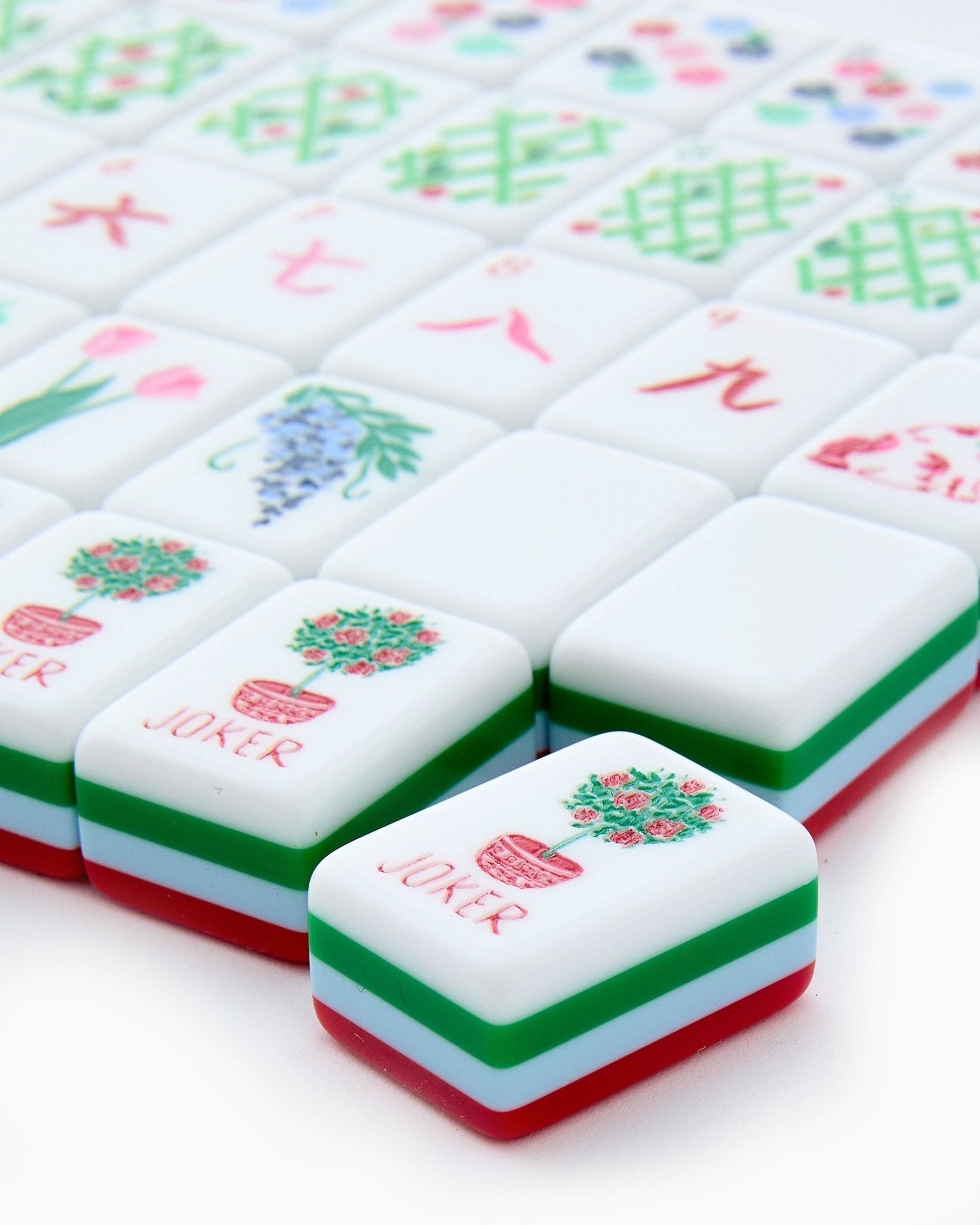 [Oh My Mahjong] Nantucket Mahjong Tiles - The Pink Pineapple 850