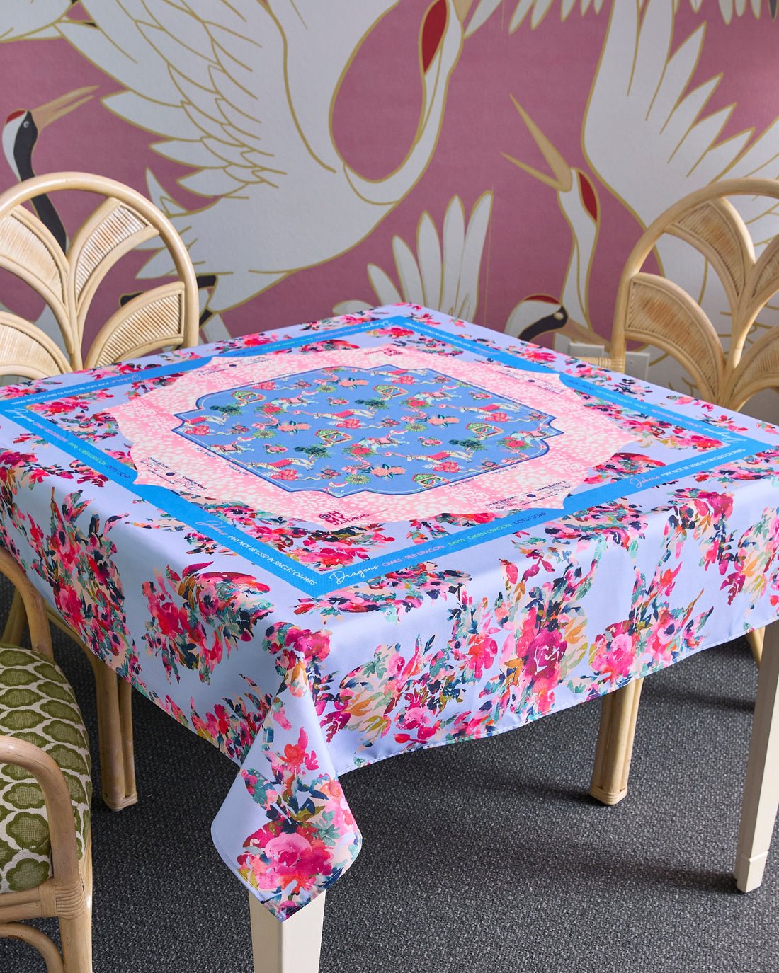 [Oh My Mahjong] Naples Tablecloth - The Pink Pineapple 850