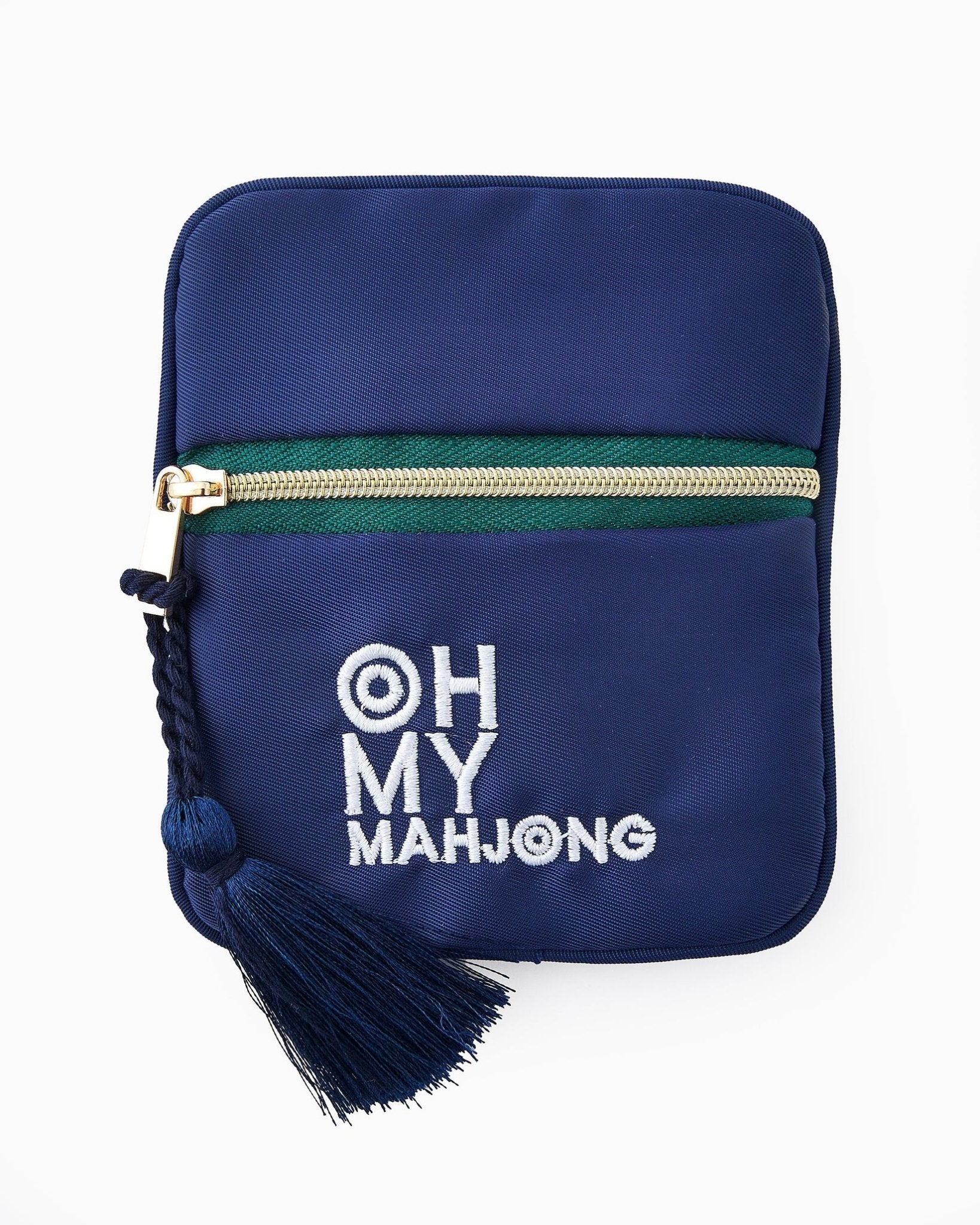 [Oh My Mahjong] Navy Mahjong Coin and Dice Bag - The Pink Pineapple 850