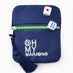[Oh My Mahjong] Navy Mahjong Coin and Dice Bag - The Pink Pineapple 850