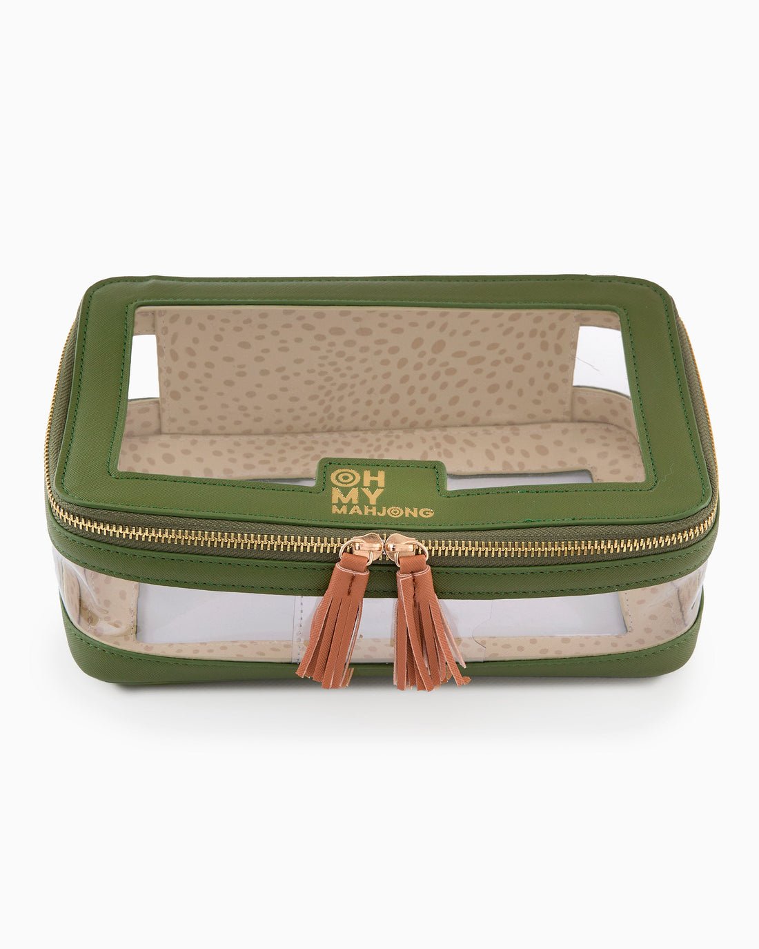 [Oh My Mahjong] Olive Mahjong Tile Storage Bag. - The Pink Pineapple 850