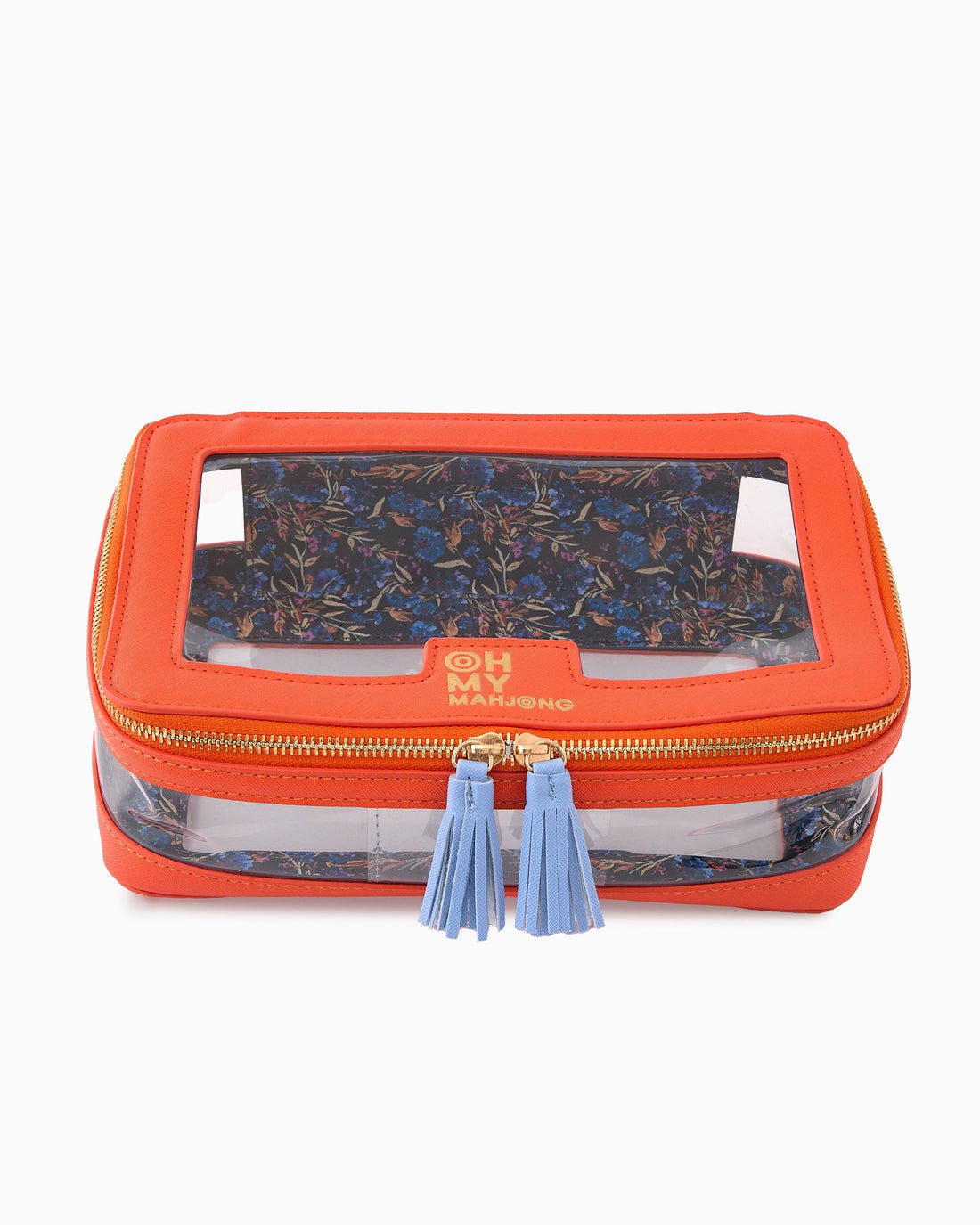 [Oh My Mahjong] Orange Mahjong Tile Storage Bag. - The Pink Pineapple 850