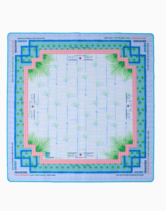 [Oh My Mahjong] Palm Paradise Mahjong Mat - The Pink Pineapple 850