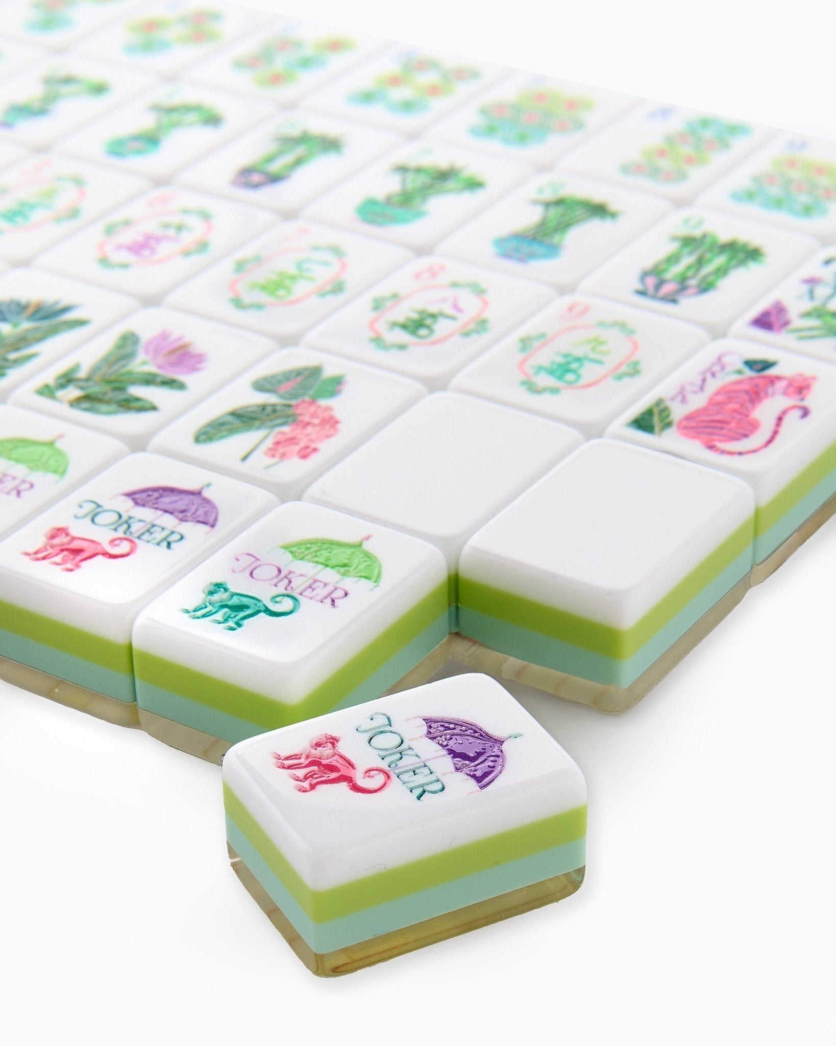 [Oh My Mahjong] Palm Royale Mahjong Tiles - The Pink Pineapple 850
