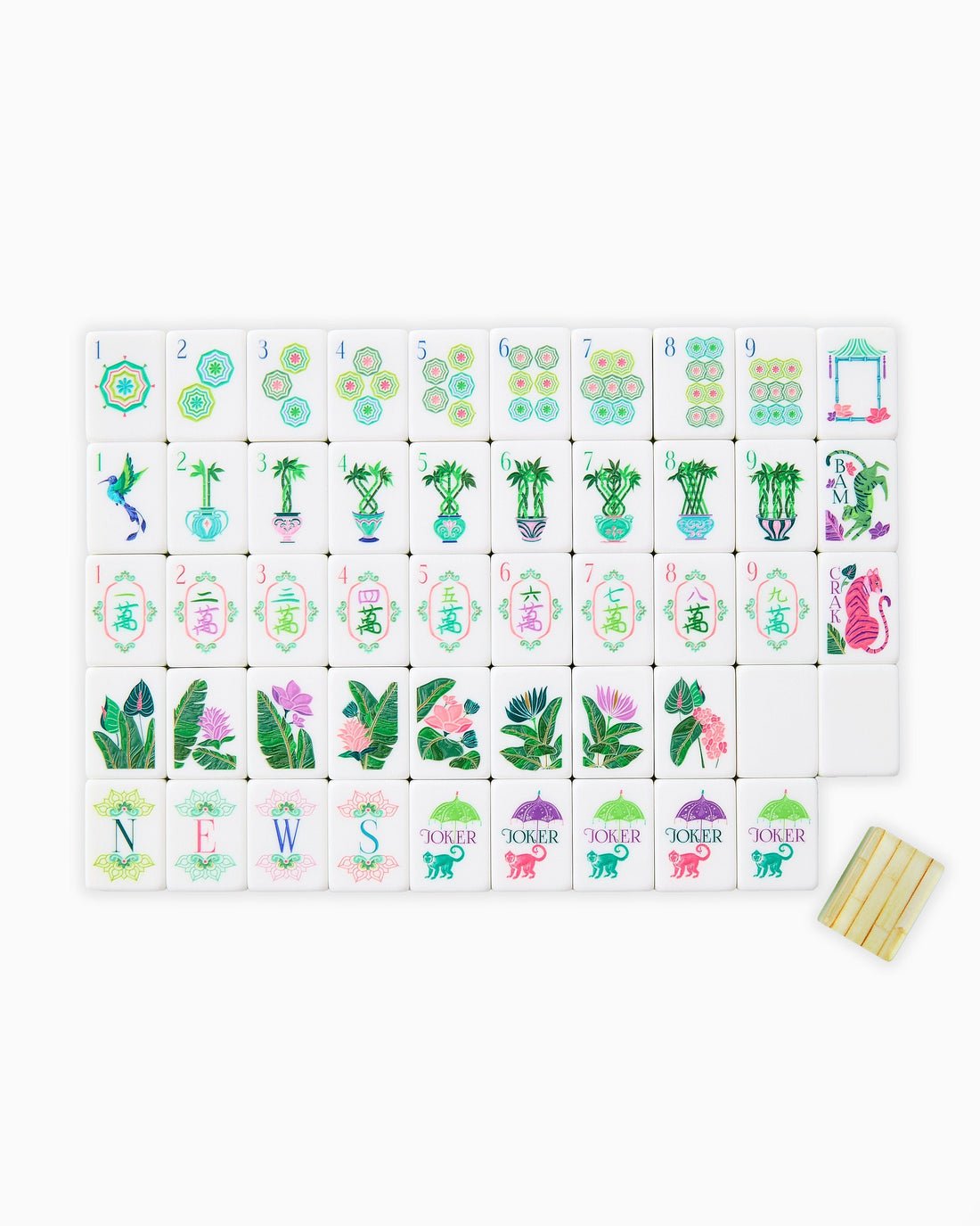 [Oh My Mahjong] Palm Royale Mahjong Tiles - The Pink Pineapple 850