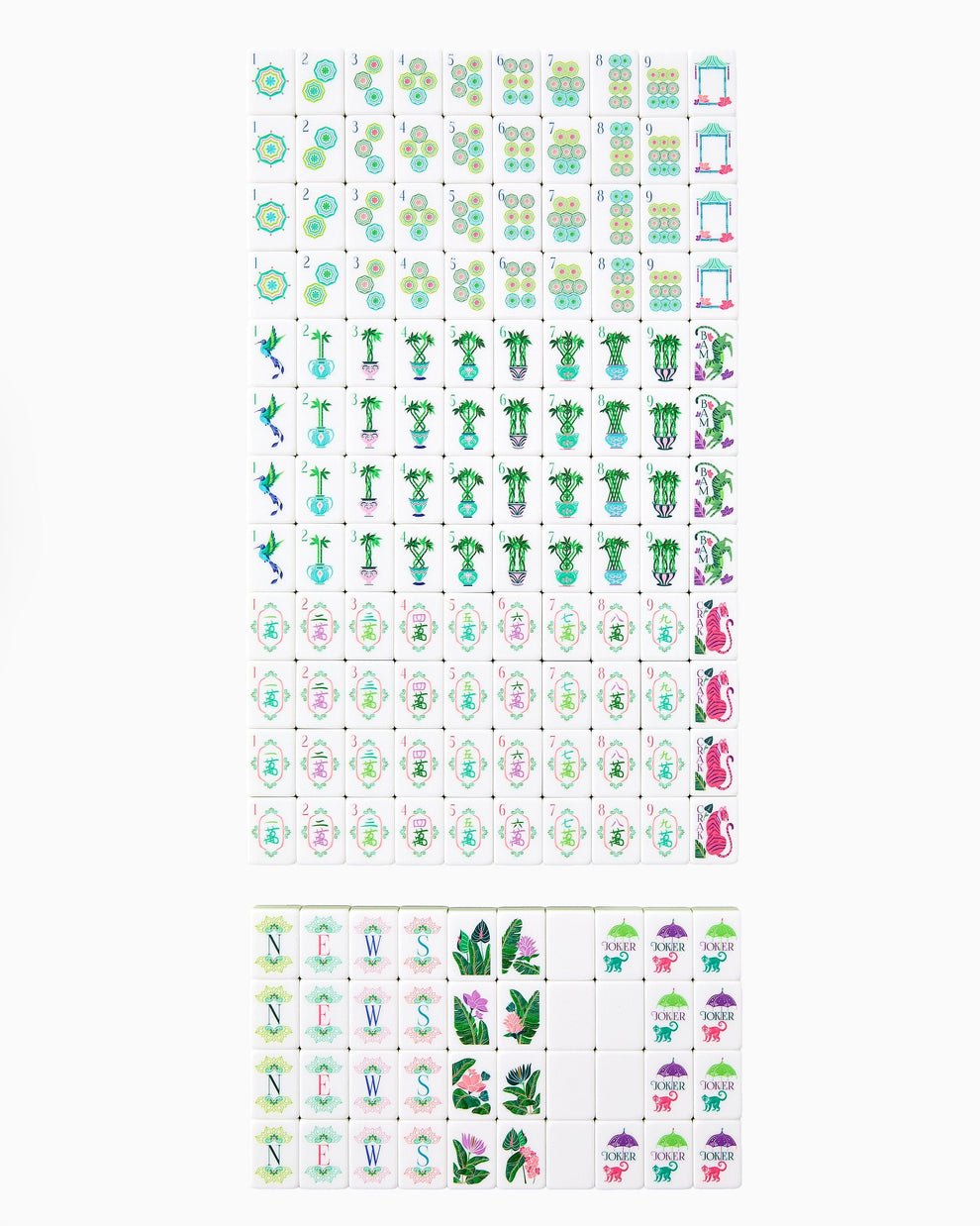 [Oh My Mahjong] Palm Royale Mahjong Tiles - The Pink Pineapple 850