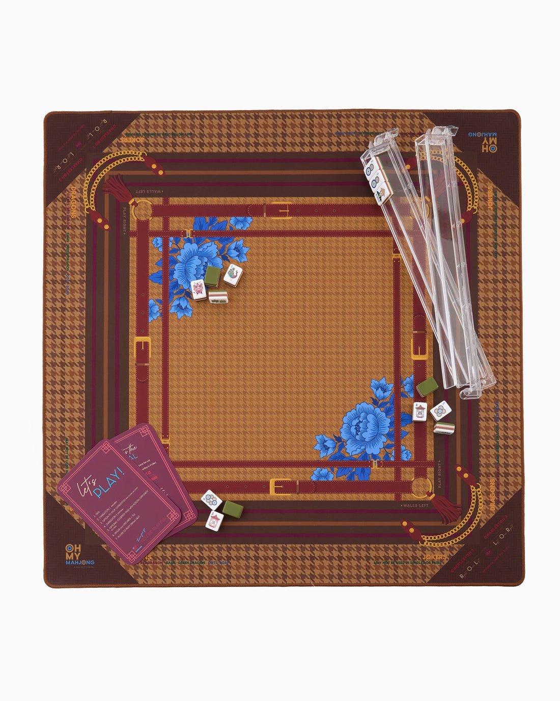 [Oh My Mahjong] Palomino Mahjong Mat - The Pink Pineapple 850