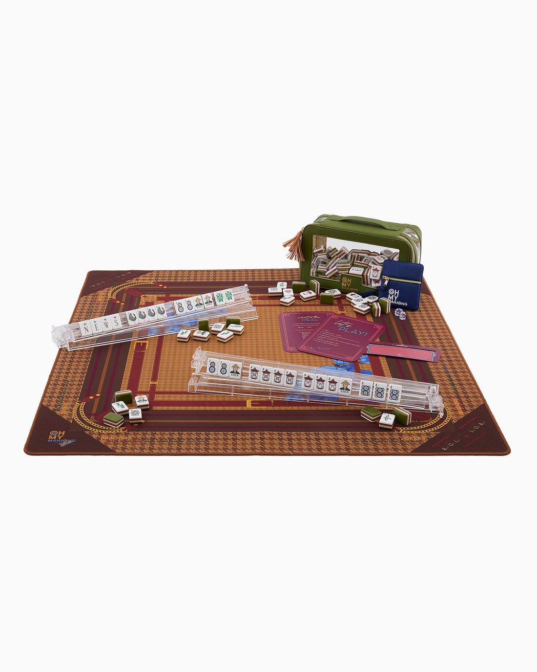 [Oh My Mahjong] Palomino Mahjong Mat - The Pink Pineapple 850