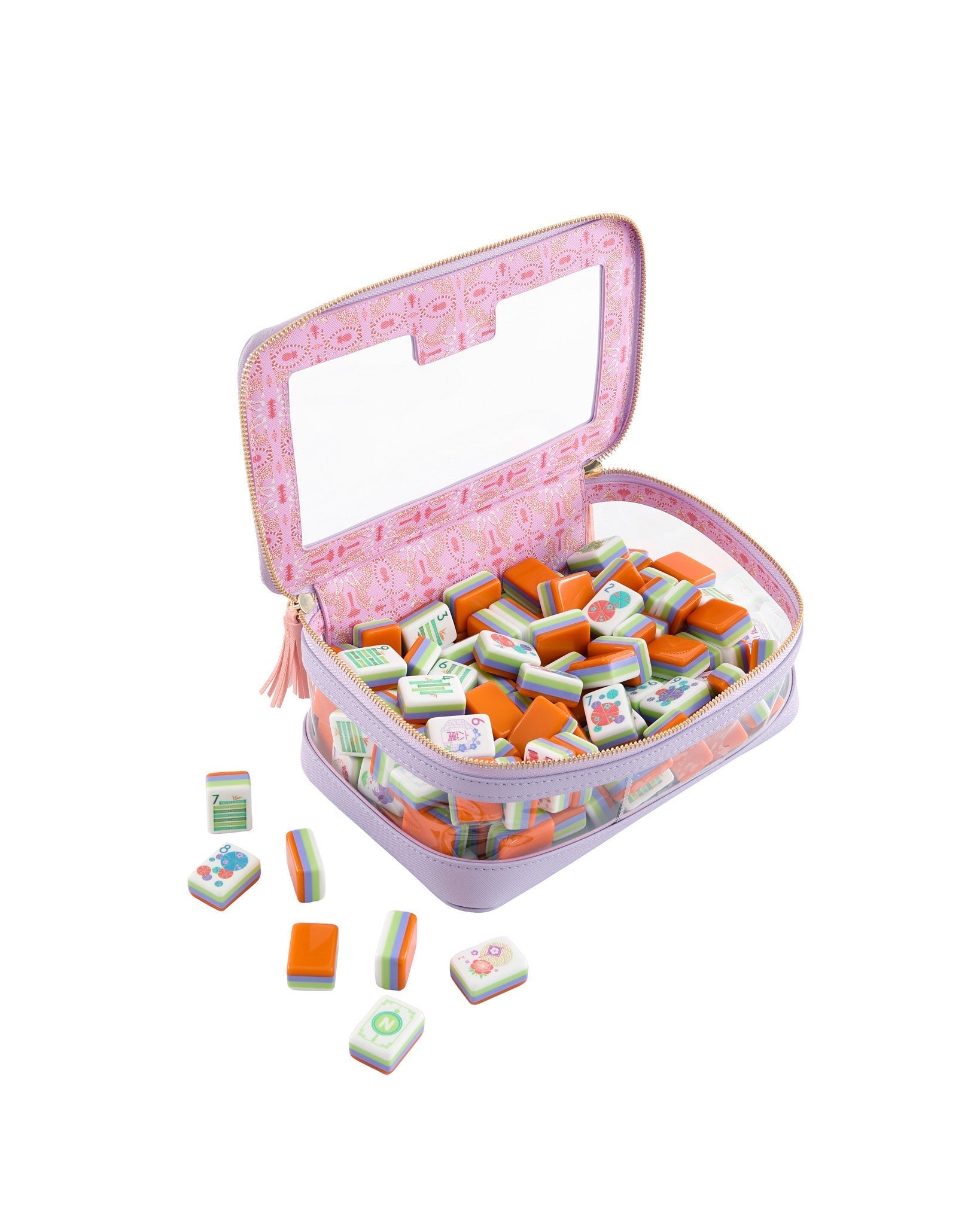 [Oh My Mahjong] Papaya Spritz Mahjong Tile Set - The Pink Pineapple 850