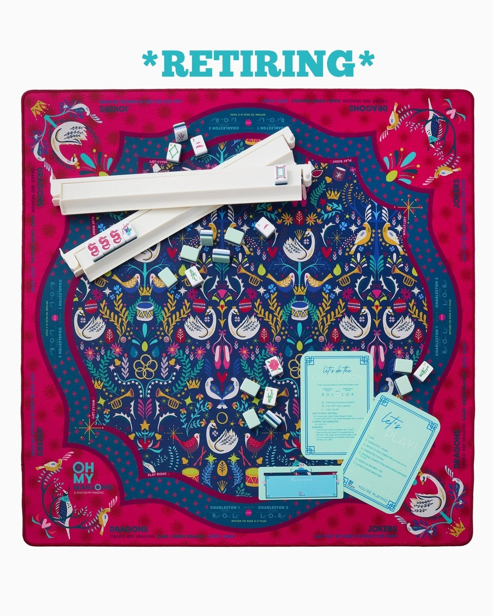 [Oh My Mahjong] Pear Tree Mat - The Pink Pineapple 850