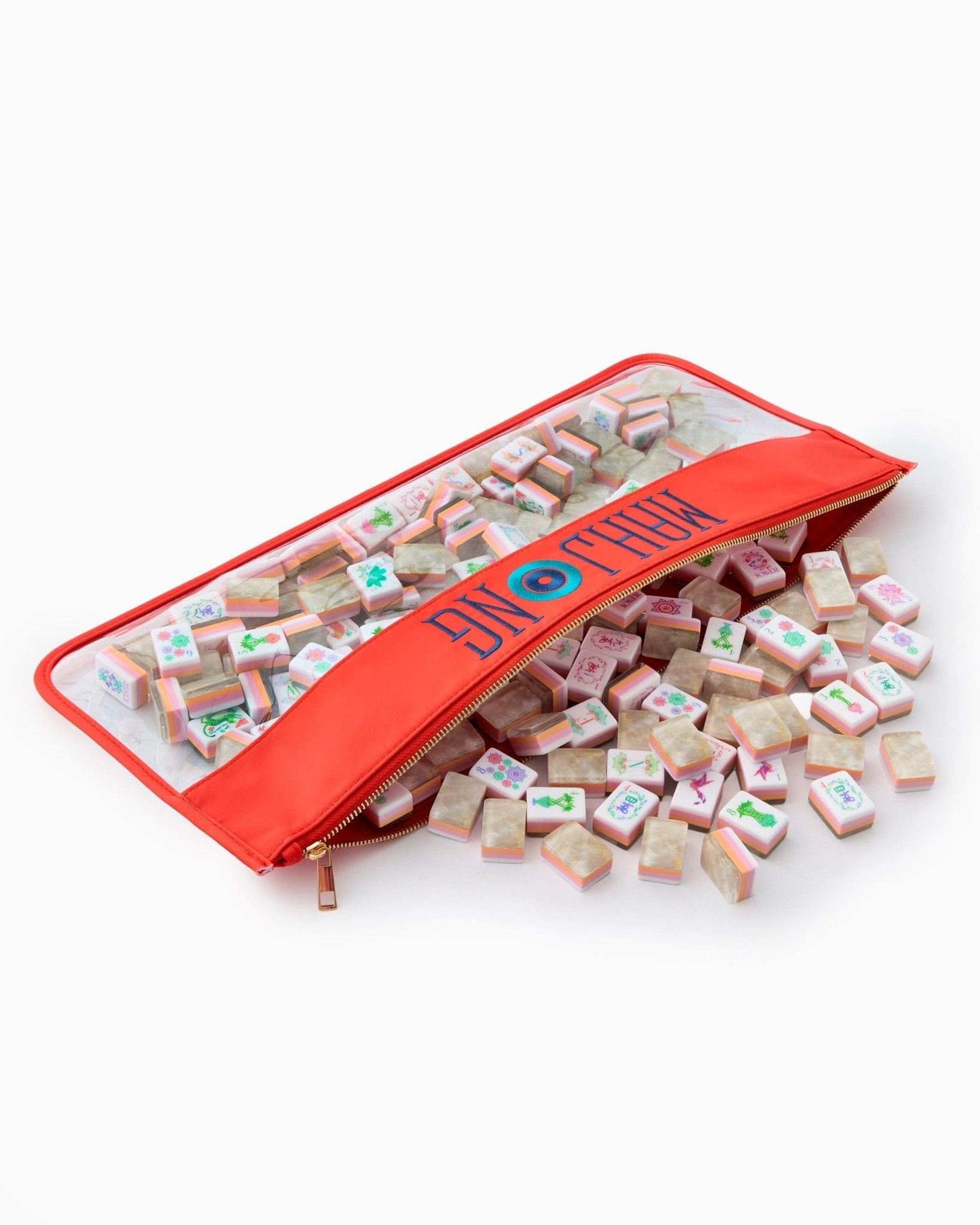 [Oh My Mahjong] Pearlescent Mahjong Tiles - The Pink Pineapple 850