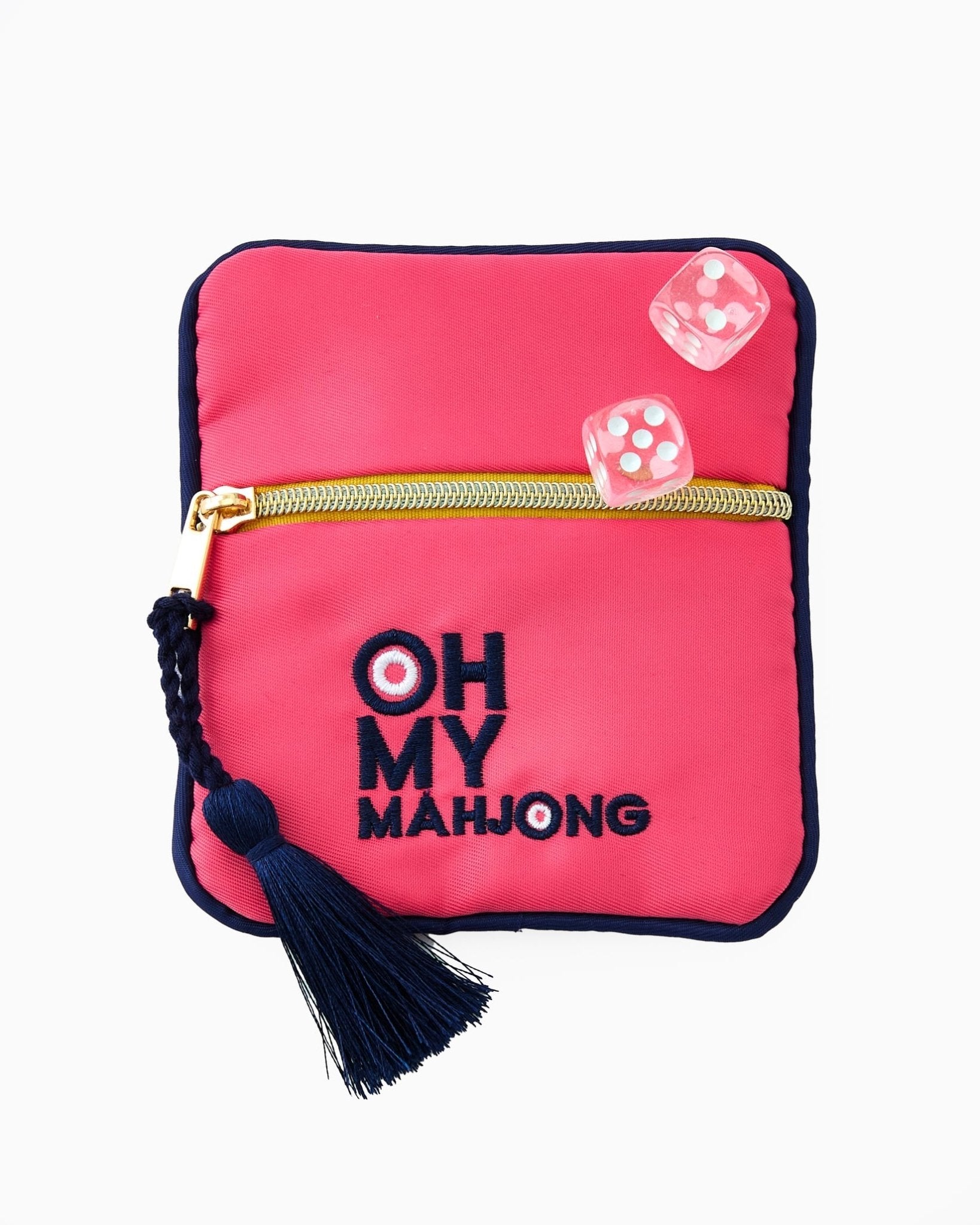 [Oh My Mahjong] Pink Mahjong Coin and Dice Bag - The Pink Pineapple 850