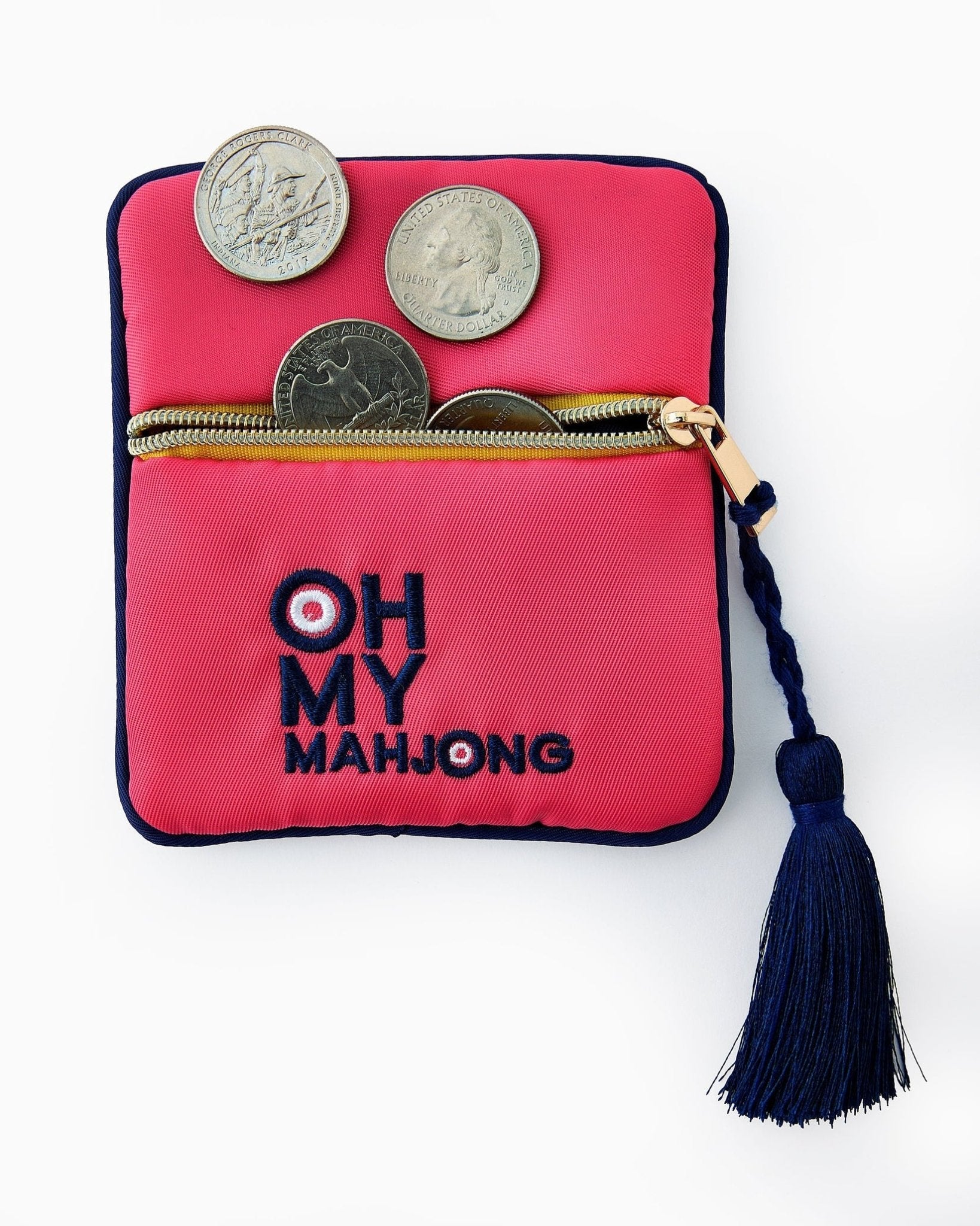 [Oh My Mahjong] Pink Mahjong Coin and Dice Bag - The Pink Pineapple 850