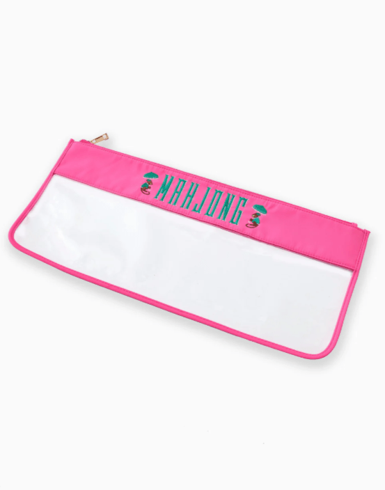 [Oh My Mahjong] Pink Monkey Zippered Tile Bag - The Pink Pineapple 850