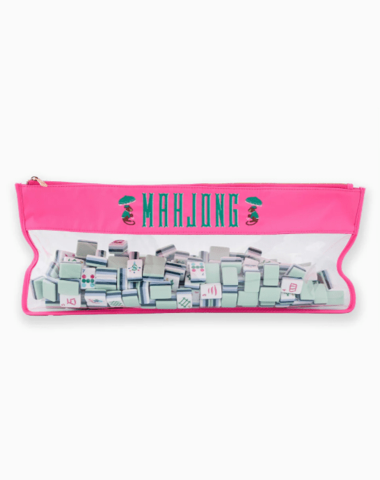 [Oh My Mahjong] Pink Monkey Zippered Tile Bag - The Pink Pineapple 850