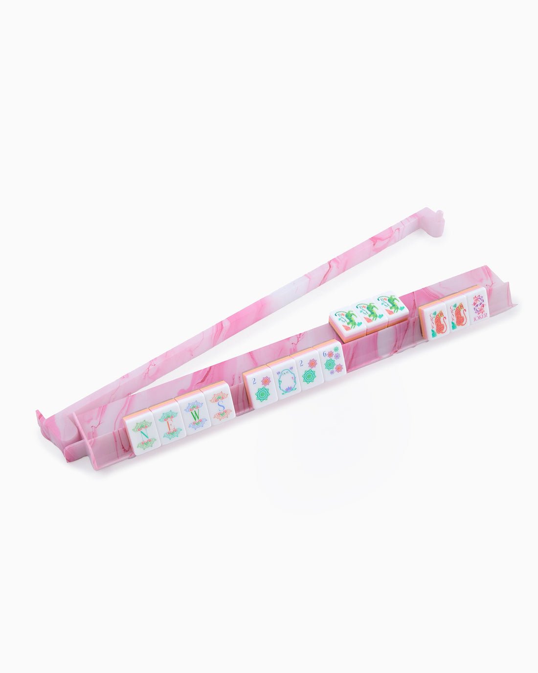 [Oh My Mahjong] Pink Quartz Rack and Pusher Set - The Pink Pineapple 850