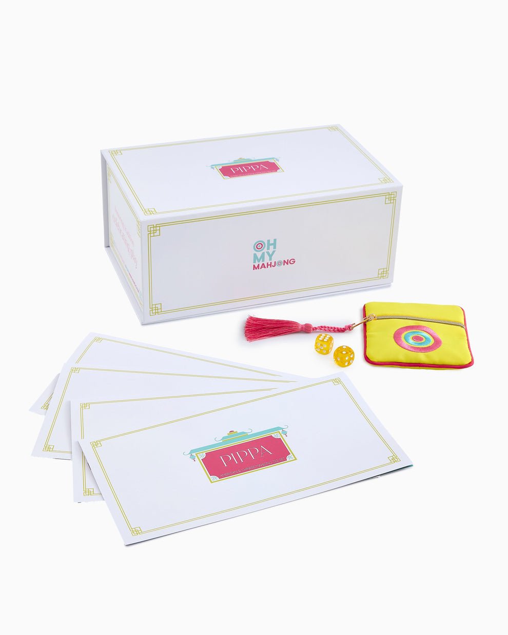 [Oh My Mahjong] Pippa Mahjong Tiles - The Pink Pineapple 850