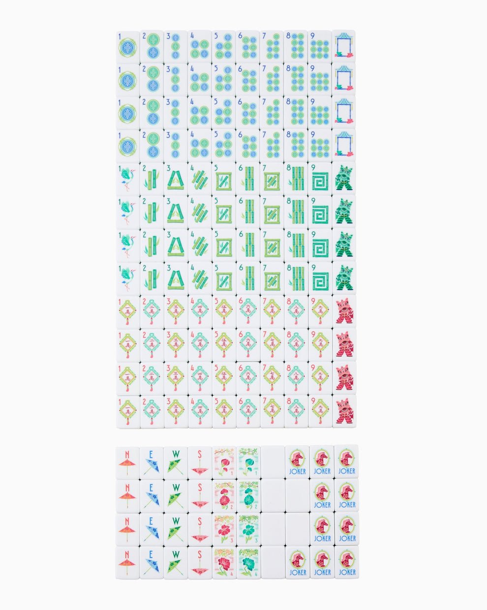 [Oh My Mahjong] Pippa Mahjong Tiles - The Pink Pineapple 850