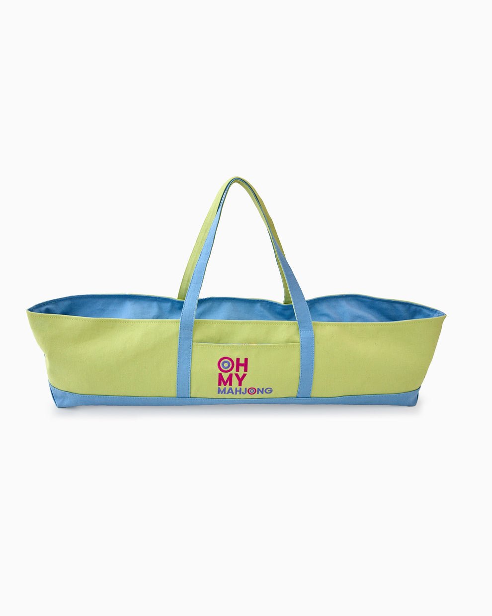 [Oh My Mahjong] Pistachio Canvas Mahjong Storage Bag - The Pink Pineapple 850
