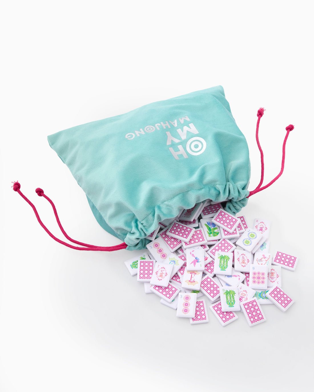 [Oh My Mahjong] Poppy Debutante Tile Set - The Pink Pineapple 850