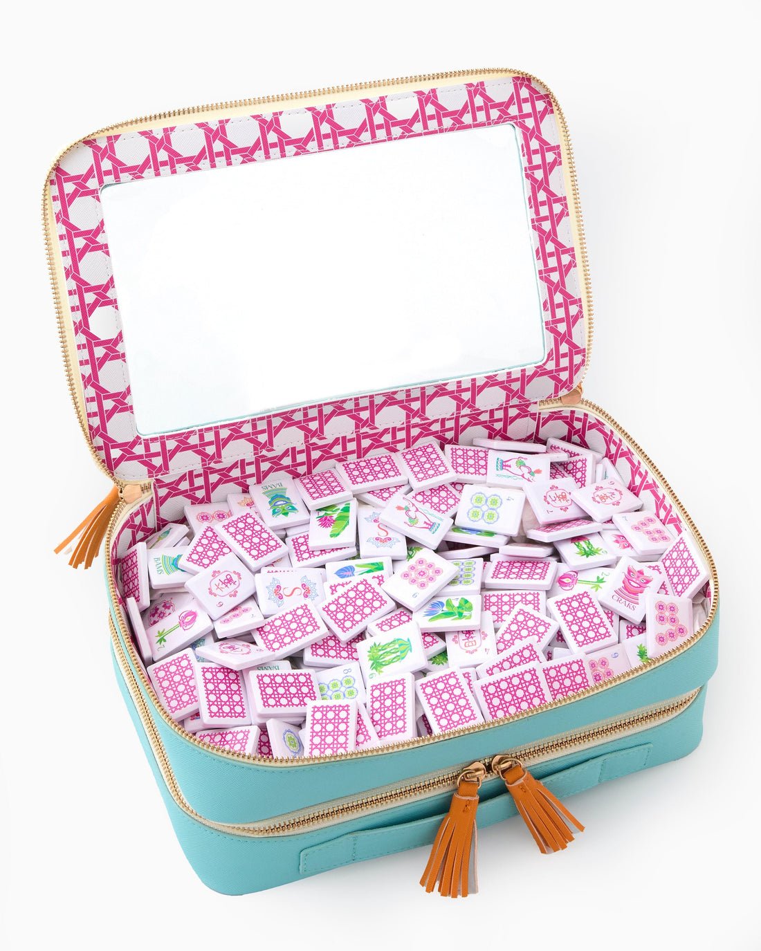 [Oh My Mahjong] Poppy Debutante Tile Set - The Pink Pineapple 850