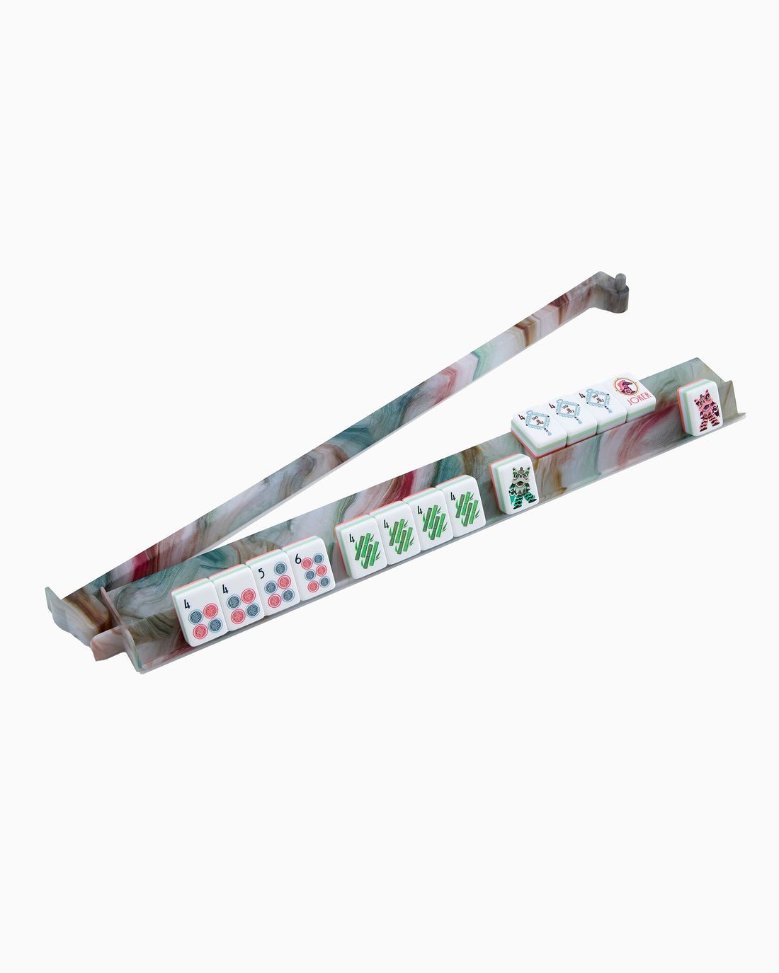 [Oh My Mahjong] Sandstone Mahjong Rack & Pusher Set - The Pink Pineapple 850