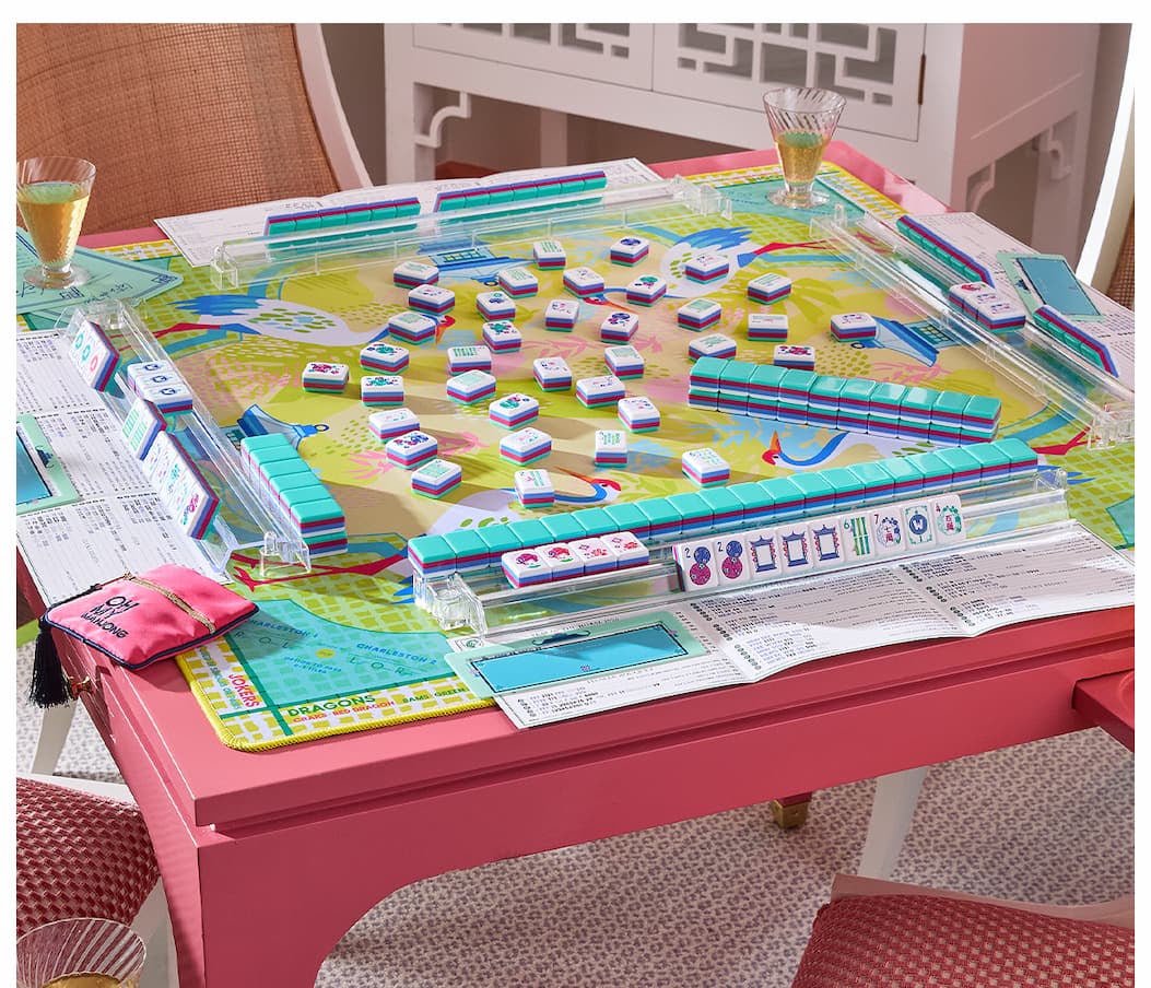 [Oh My Mahjong] Seabreeze Mahjong Tile Set - The Pink Pineapple 850
