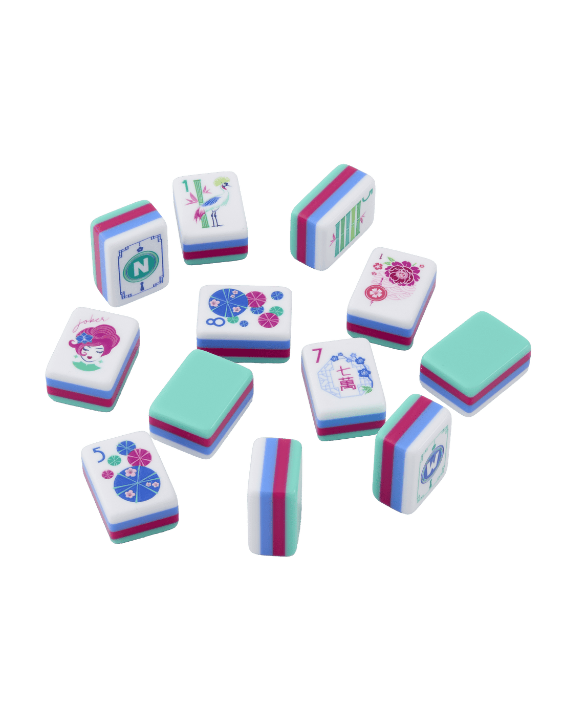 [Oh My Mahjong] Seabreeze Mahjong Tile Set - The Pink Pineapple 850