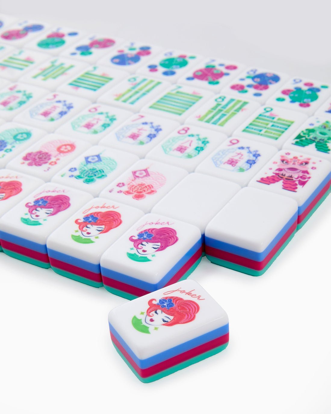 [Oh My Mahjong] Seabreeze Mahjong Tile Set - The Pink Pineapple 850