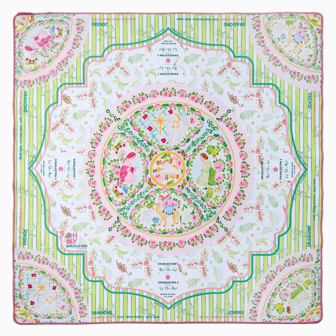 [Oh My Mahjong] Silent Night Mat - The Pink Pineapple 850