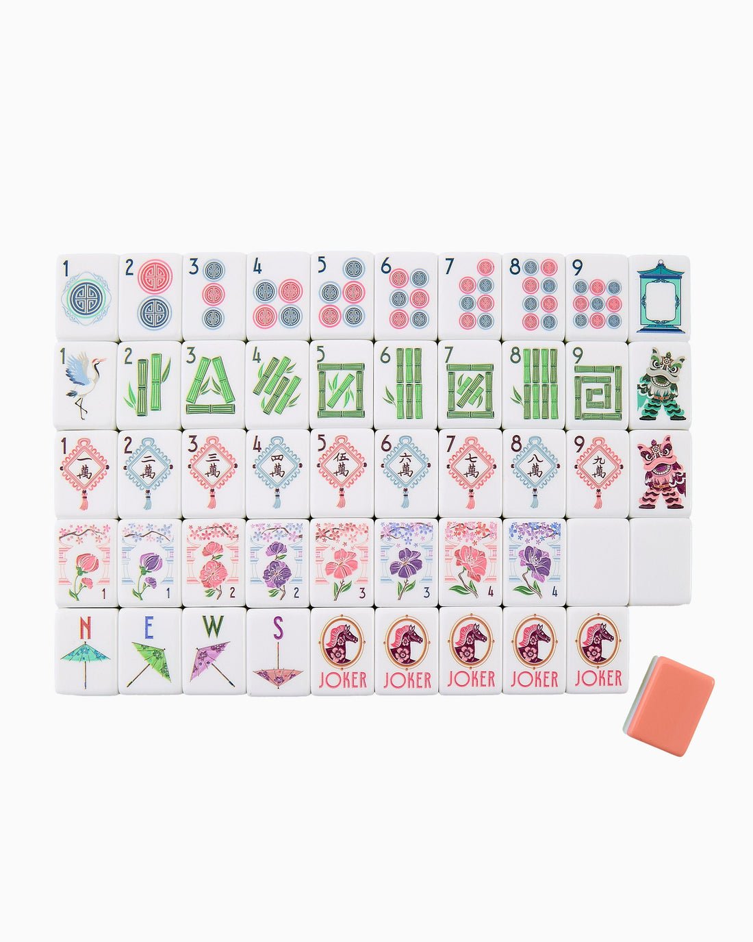 [Oh My Mahjong] Solara Mahjong Tiles - The Pink Pineapple 850