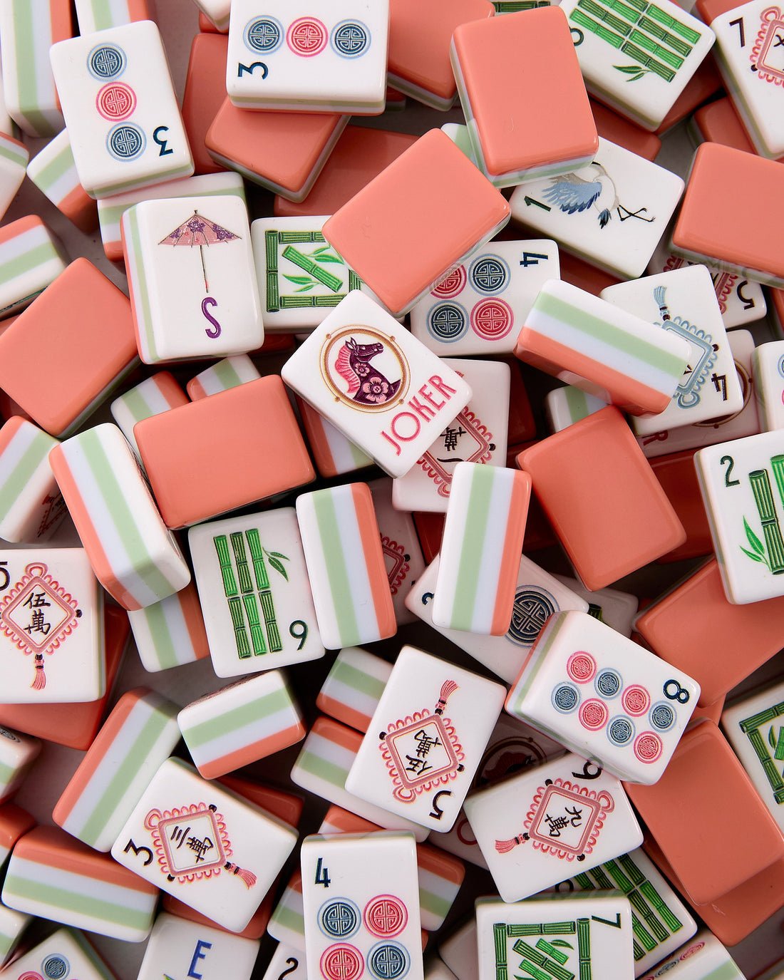 [Oh My Mahjong] Solara Mahjong Tiles - The Pink Pineapple 850