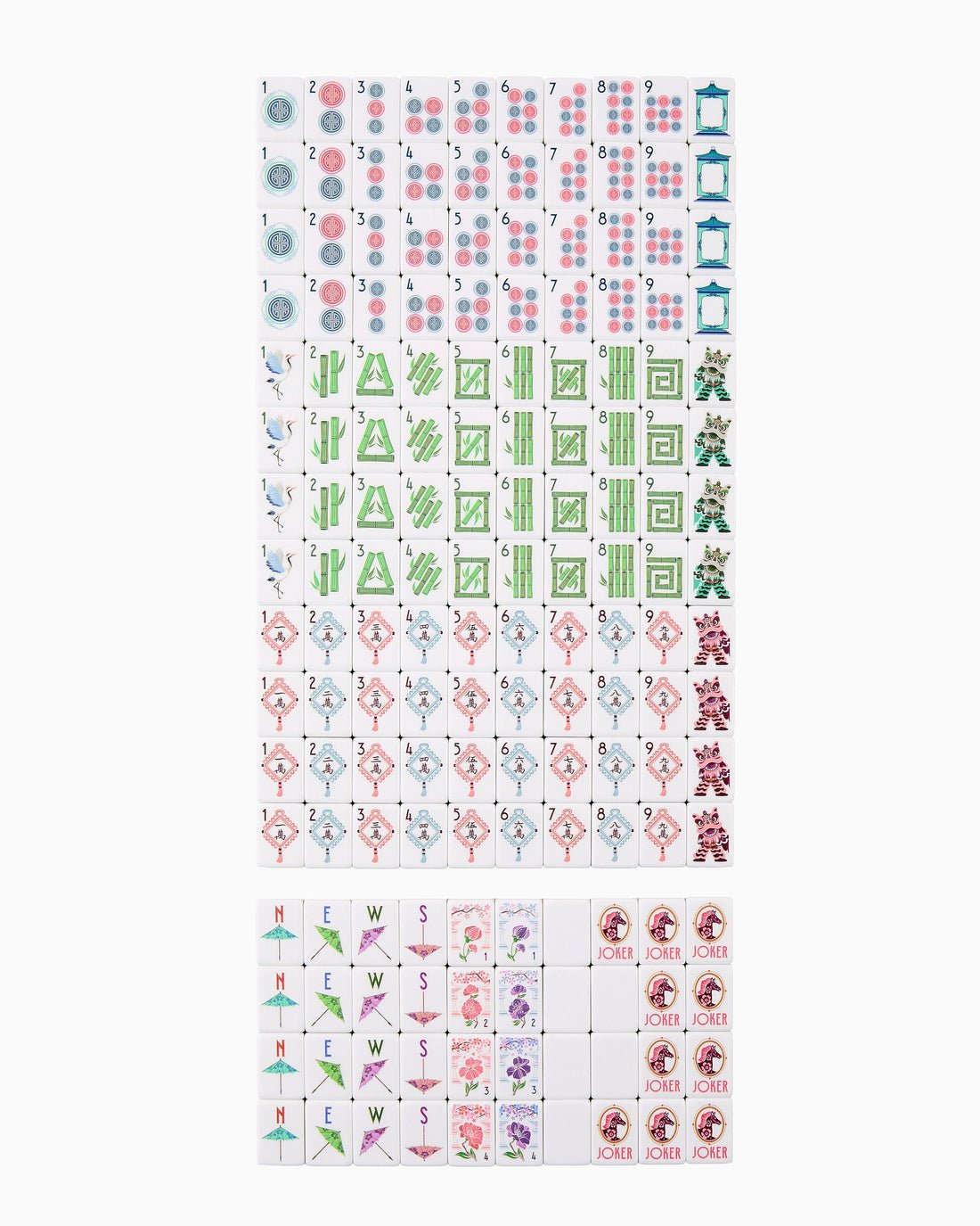 [Oh My Mahjong] Solara Mahjong Tiles - The Pink Pineapple 850