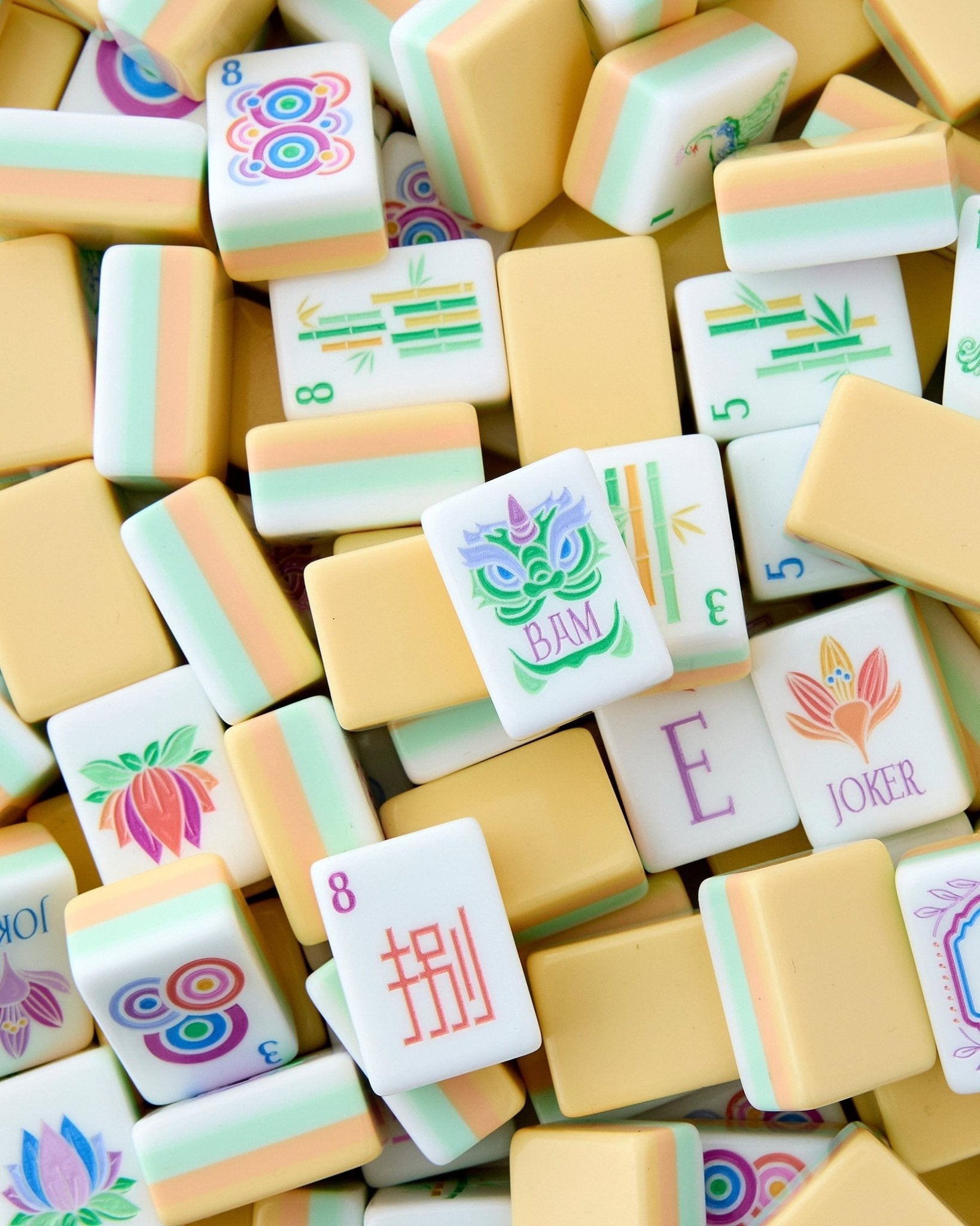[Oh My Mahjong] Sorbet Mahjong Tiles. - The Pink Pineapple 850