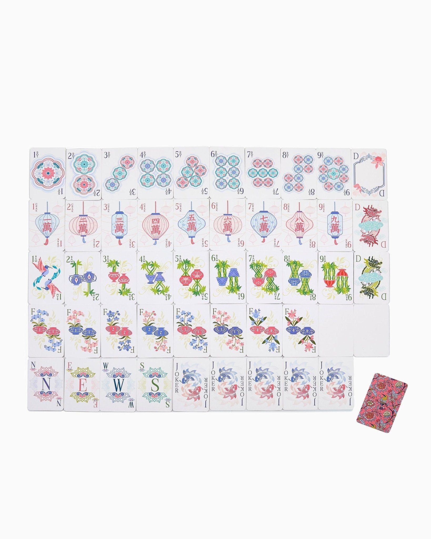 [Oh My Mahjong] Sparrow Mahjong Shuffler & Card Bundle - The Pink Pineapple 850